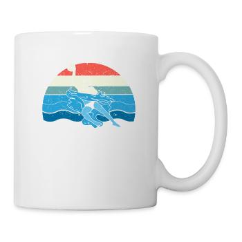 Wasserball Ball Sport Spieler Fan Trainer Torwart - Tasse - Weiß - Rechts