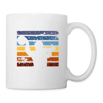 Dominieren oder ertrinken Lustiger Wasserball - Tasse - Weiß - Rechts