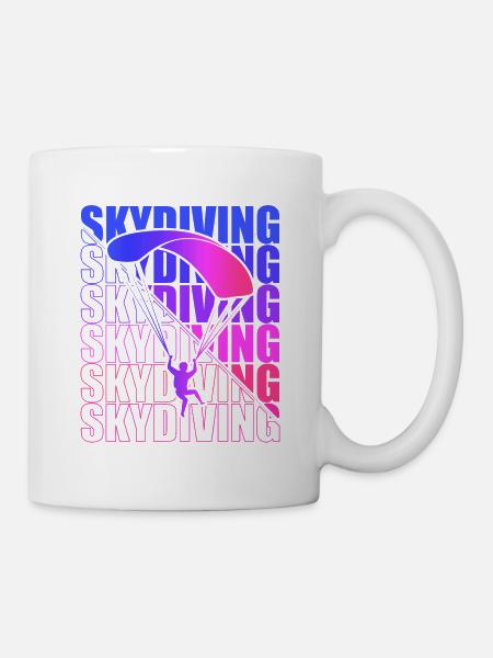 Parachutisme Freefly Chemise Parachutisme - Mug blanc - blanc