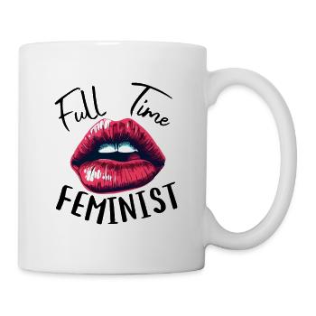 VOLLZEIT-FEMINISTIN - Tasse - Weiß - Rechts