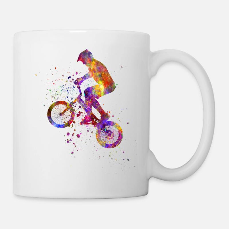 BMX-Cyclist Bike - Mug - white