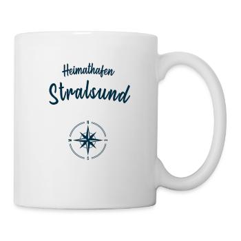 Heimathafen Stralsund Ostsee Küste Segeln Meer - Tasse - Weiß - Rechts