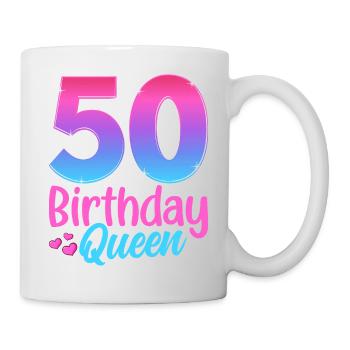 Anniversaire Queen 50 Geburtstag - Mug blanc - blanc - Droite