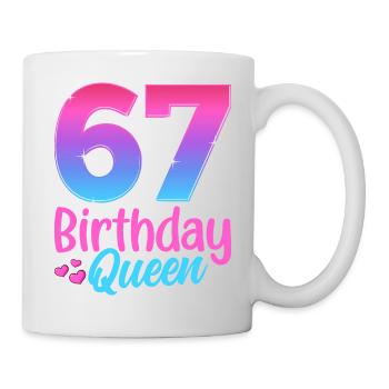 Anniversaire Queen 67 Geburtstag - Mug blanc - blanc - Droite