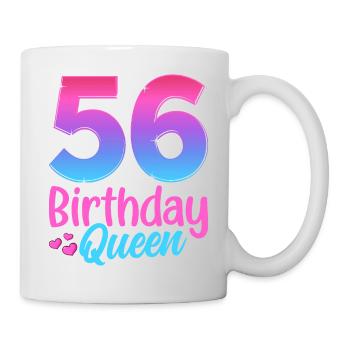 Birthday Queen 56 Geburtstag - Mug - white - Right