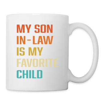 Mon gendre est mon enfant préféré - Mug blanc - blanc - Droite