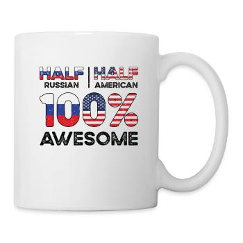 Born Russian Russia American USA Citizenship - Mug - white - Right