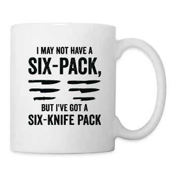 Messersammler Messer Sammeln - Tasse - Weiß - Rechts