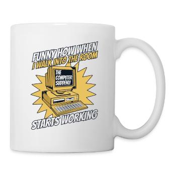 The Computer Suddenly Starts Working Admin - Mug - white - Right
