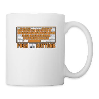 Push My Buttons Admin IT Operations Computer Scientist - Mug - white - Right