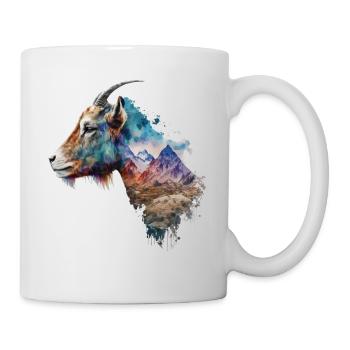 Goat Mountains Nature Landscape Goat Gift Animal - Mug - white - Right