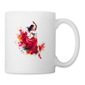 Flamenco Tanz Andalusien Spanischer Tanz - Tasse - Weiß - Rechts