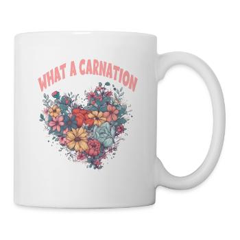 What A Carnation für eine Floristin - Tasse - Weiß - Rechts