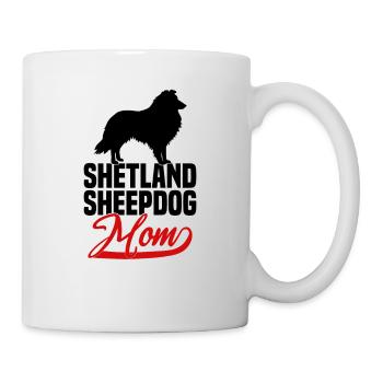 Shetland Sheepdog Sheltie Mom - Mug - white - Right