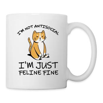Funny Cat Lovers Gift For Cats Mom - Mug - white - Right