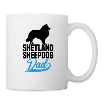 Shetland Sheepdog Sheltie Papa - Mug blanc - blanc - Droite