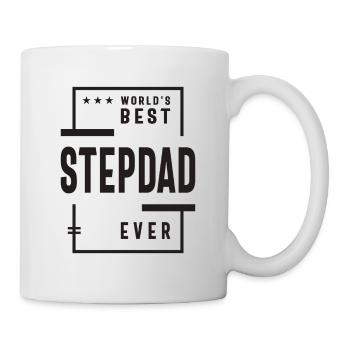 World's Best Step Dad Ever - Dad Grandpa Funny - Mug - white - Right