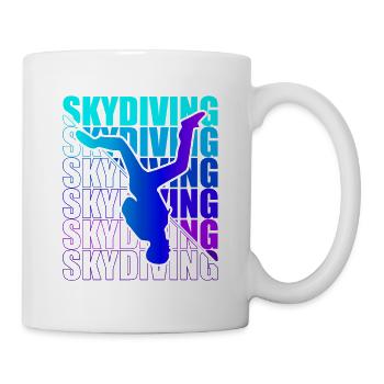 Skydive Freefly Skydiver Shirt Skydiving - Mug - white - Right