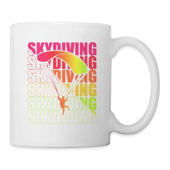 Skydive Freefly Skydiver Shirt Skydiving - Mug - white - Right