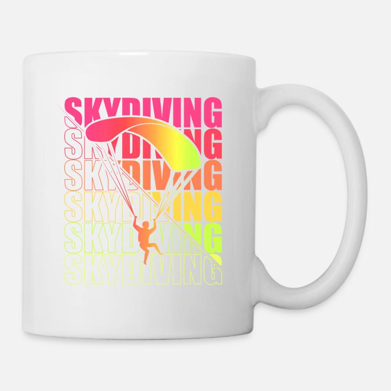Skydive Freefly Skydiver Shirt Skydiving - Mug - white