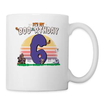 It's my Boo-rthday, Funny Halloween 6 Years Old - Mug - white - Right