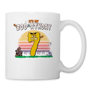It's my Boo-rthday, Funny Halloween 7 Years Old - Mug - white - Right