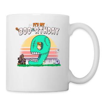 It's my Boo-rthday, Funny Halloween 9 Years Old - Mug - white - Right