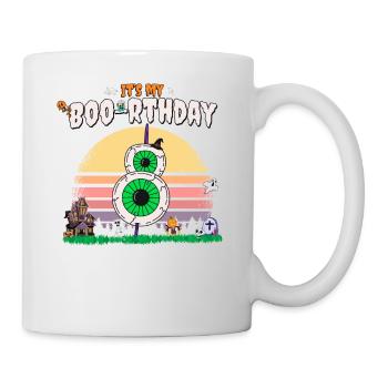 It's my Boo-rthday, Funny Halloween 8 Years Old - Mug - white - Right