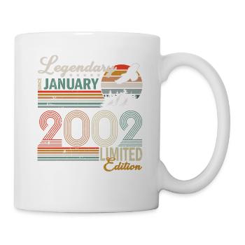 Januar 2002 geboren - Tasse - Weiß - Rechts