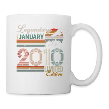 Sloth Legendary since January 2010 birthday - Mug - white - Right