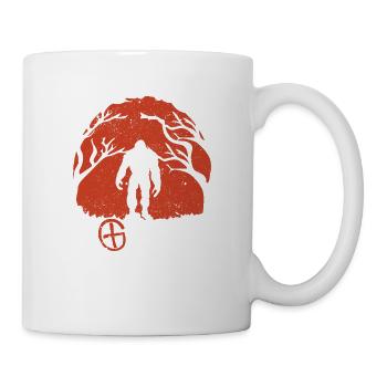 Geosquatch drôle de géocachette Sasquatch à l’extérieur - Mug blanc - blanc - Droite