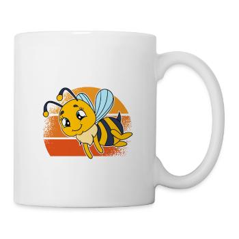 Having A Bee Is Better Than Therapy - Tasse - Weiß - Rechts
