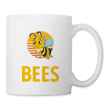 Life Is Better With Bees - Tasse - Weiß - Rechts