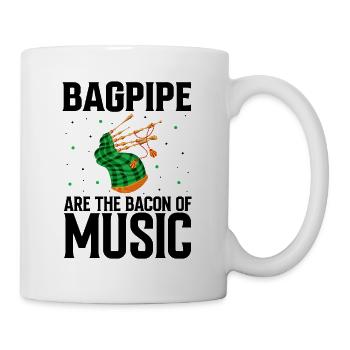 Scotsman Quote for Bagpipe Musician and Bagpipes - Mug - white - Right