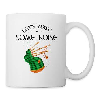 Bagpipes for pipers and Scots - Mug - white - Right