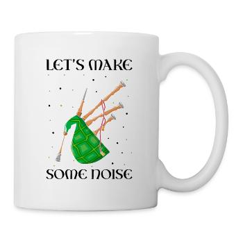 Citation de cornemuse pour les musiciens écossais et de cornemuse - Mug blanc - blanc - Droite