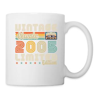 Jahrgang 2005 Jahrgang 2005 Geburtstagsgeschenk - Tasse - Weiß - Rechts