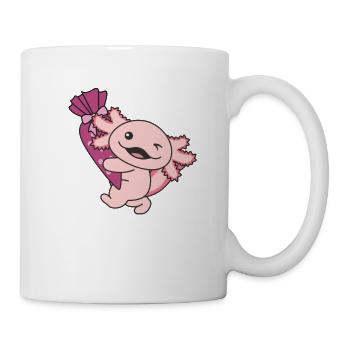 Bye bye Kindergarten Hello School Axolotl - Mug blanc - blanc - Droite