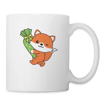 bye bye kindergarten hello school Fuchs - Mug - white - Right