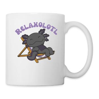 Relaxolotl Axolotl lovers sweet animals relax - Mug - white - Right