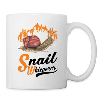 Schnecken Flüsterer Snail Whisperer - Tasse - Weiß - Rechts