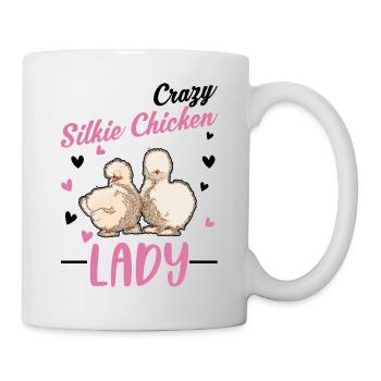 Crazy Silk Chicken Woman - Mug - white - Right