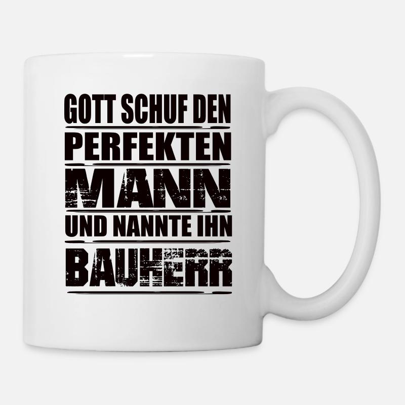 Bauherr - Tasse - Weiß