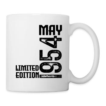 Geschenk Mai 1954. Jahrestag Mai 1954. Mai 1954. - Tasse - Weiß - Rechts