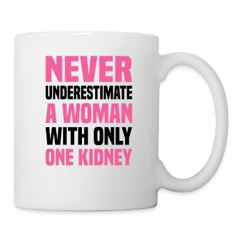 Nierentransplantation Cancer Disease Awareness - Tasse - Weiß - Rechts