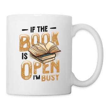 When the book is open, I'm reading - Mug - white - Right