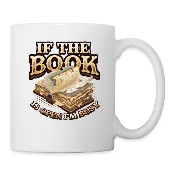 When the book is open, I'm reading - Mug - white - Right