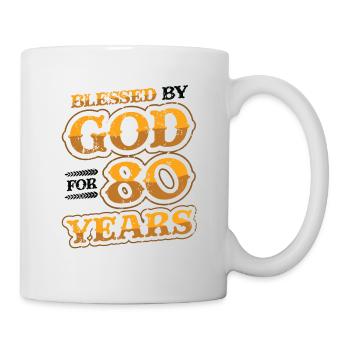 Von Gott Gesegnete Ordensleute, Seit 80 Jahren - Tasse - Weiß - Rechts