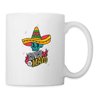 Cinco de Mayo Squad Party Mexikanischer Fiesta Totenkopf - Tasse - Weiß - Rechts
