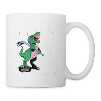 Rawr I'm 8 8. Geburtstagsparty T Rex Dinosaurier - Tasse - Weiß - Rechts